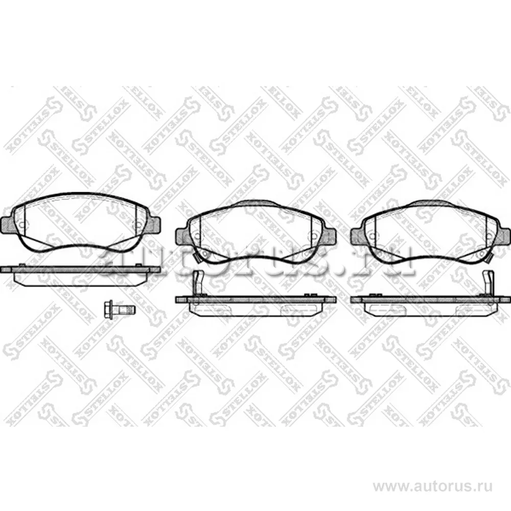Колодки дисковые п. Honda CR-V 2.0/2.2D/2.4 06> STELLOX 001 081B-SX