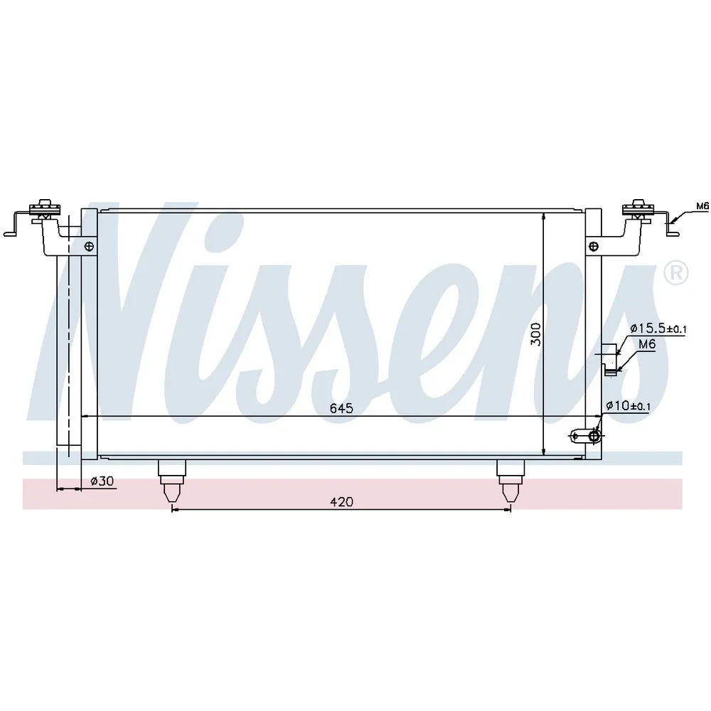 Радиатор кондиционера внешний NISSENS 940399