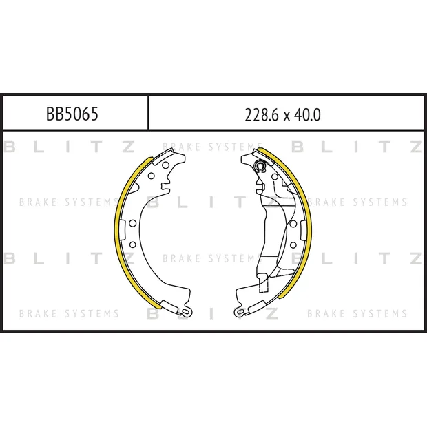 Колодки тормозные барабанные TOYOTA RAV4 94-> BLITZ BB5065