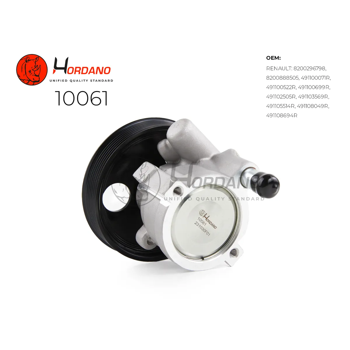 Насос ГУР RENAULT SANDERO Hordano 10061