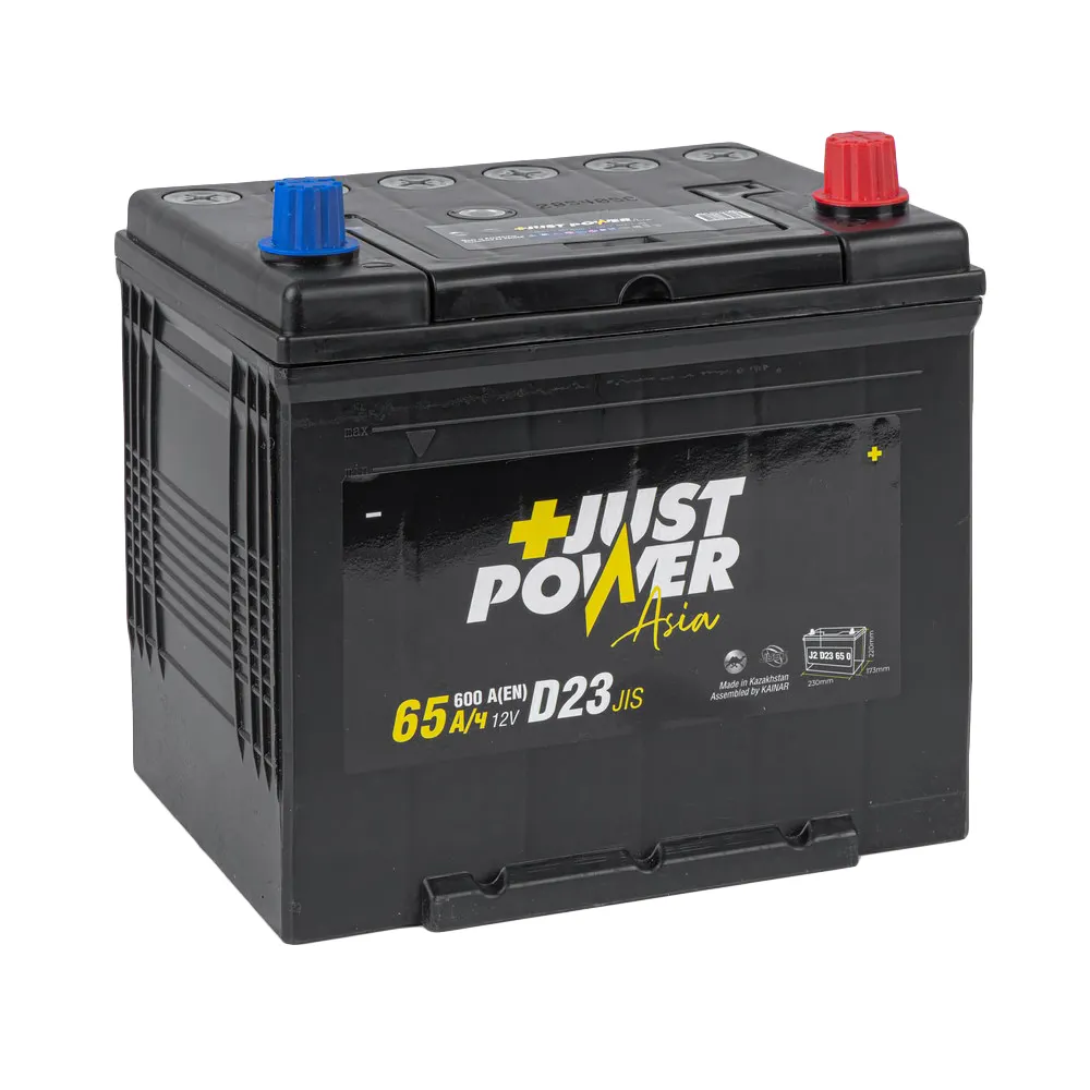 Аккумулятор JUST POWER+ ASIA 65 А/ч обратный R+ 230x173x220 D23 EN 600 А