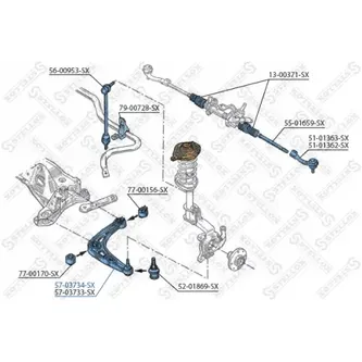 Рычаг левый Renault (5703733_SX) STELLOX 5703734_SX
