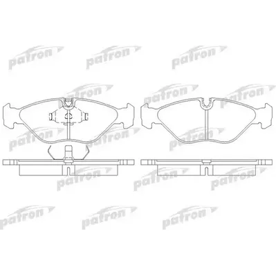Колодки тормозные дисковые передн SAAB: 900 I 85-93, 900 I Combi Coupe 85-94, PATRON PBP670
