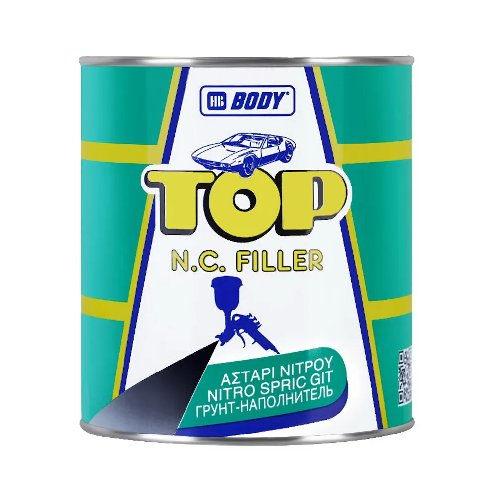 Грунтовка BODY TOP N.C. Filler серая, нитронаполнитель (1 кг)