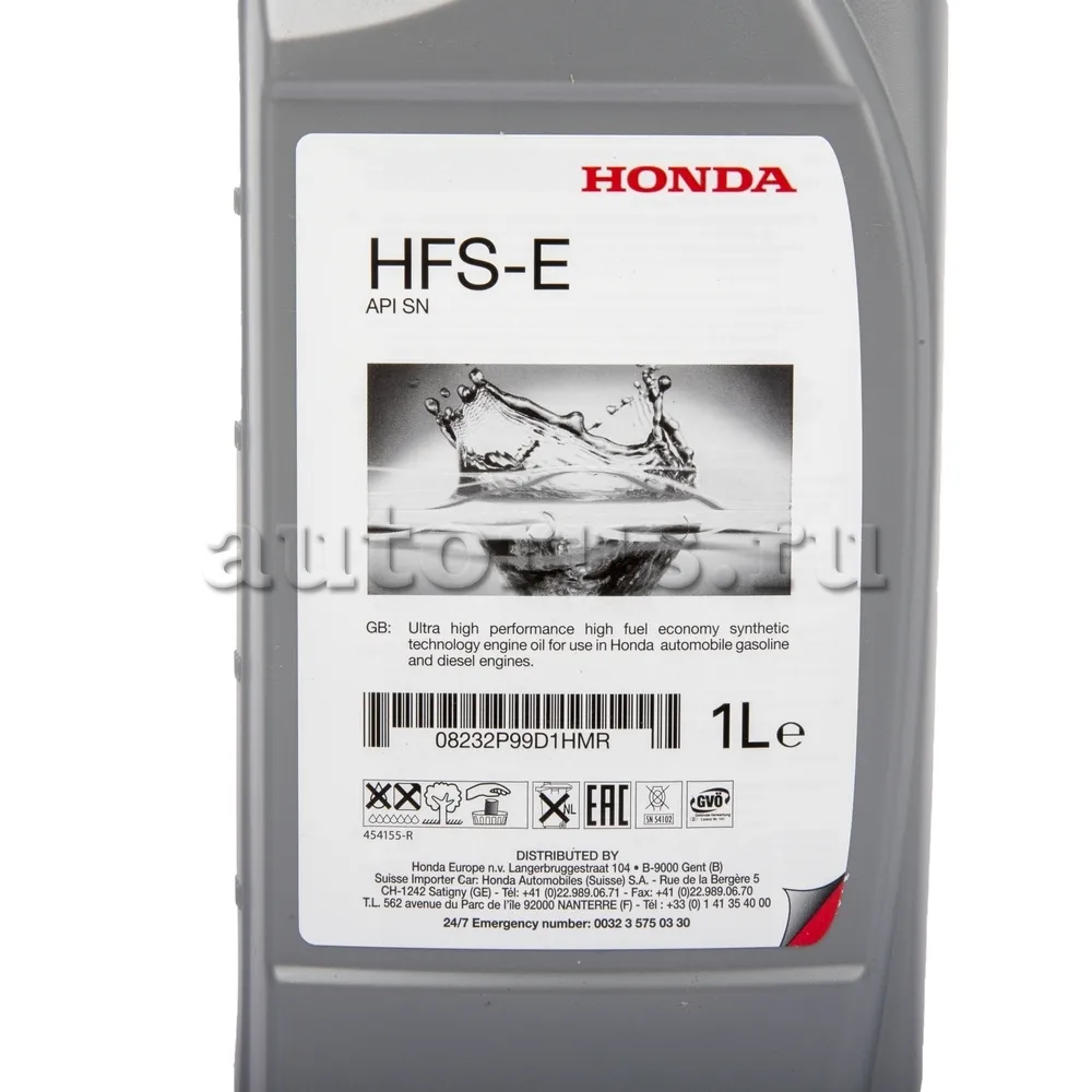 HONDA 08232P99D1HMR Масло моторное Motor Oil 5W-30 синтетическое 1 л