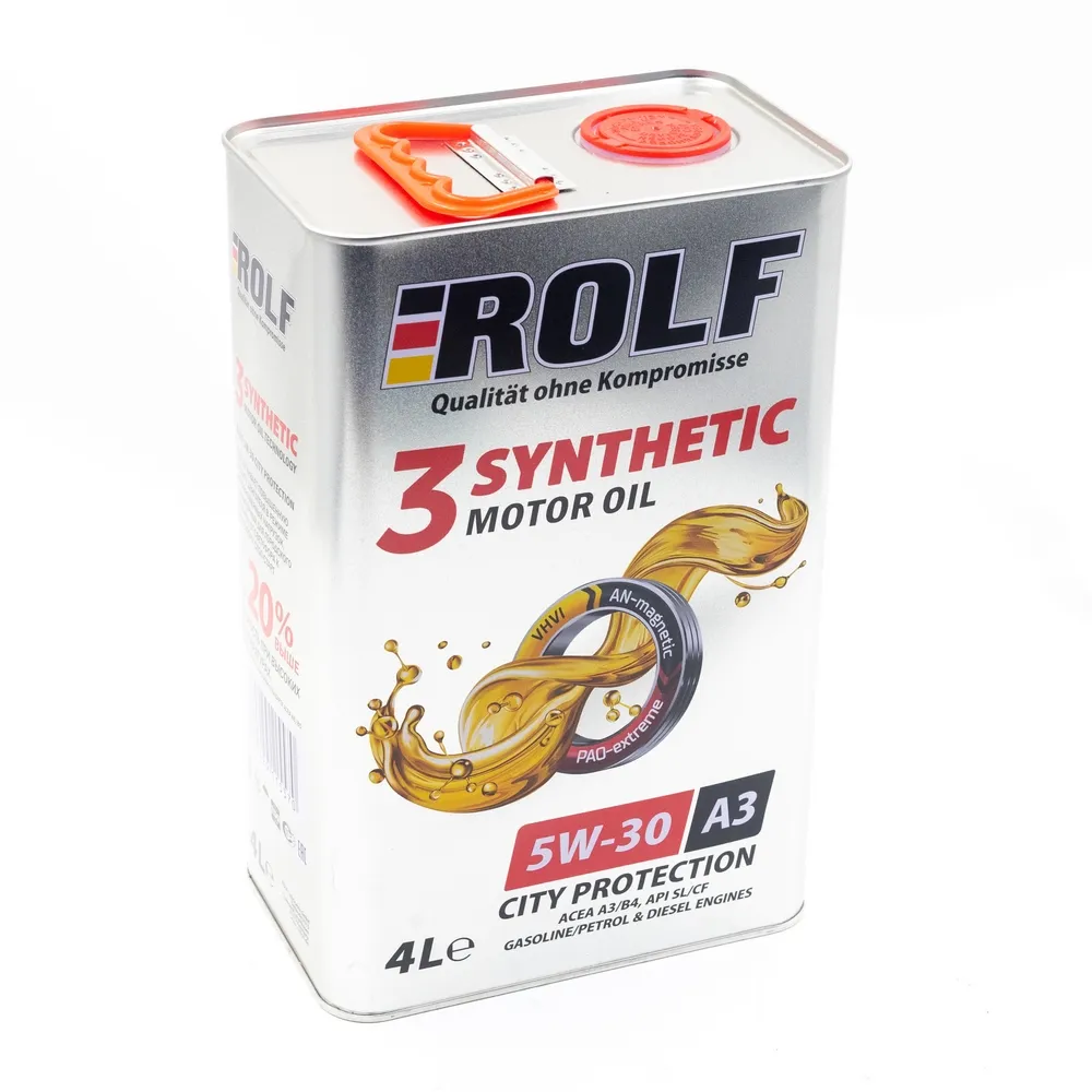 Масло моторное ROLF 3-SYNTHENIC 5W-30 синтетическое 4 л 322549