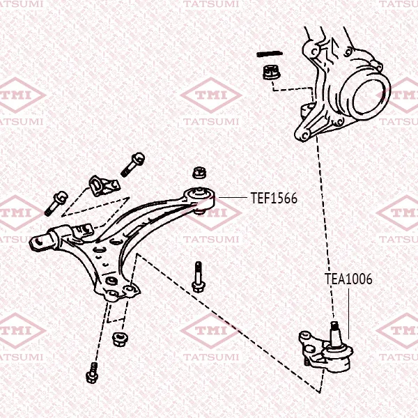 Опора шаровая нижняя L/R TOYOTA Camry/Avalon 91->LEXUS RX 00-> TATSUMI TEA1006