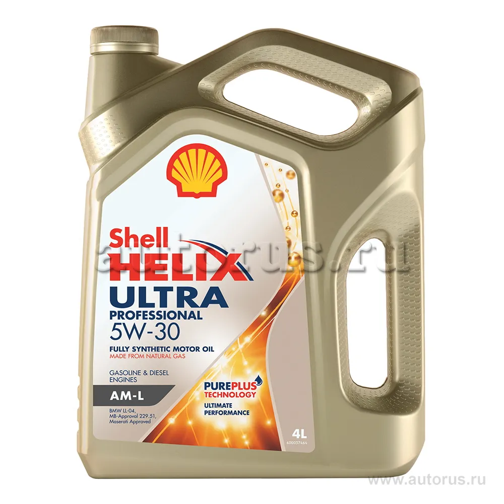 Масло моторное SHELL Helix Ultra Professional AM-L 5W-30 синтетическое 4 л 550042564