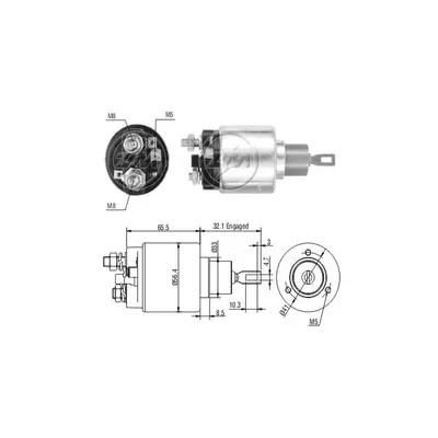 Реле втягивающее MERCEDES W202/W203 ERA ZM674