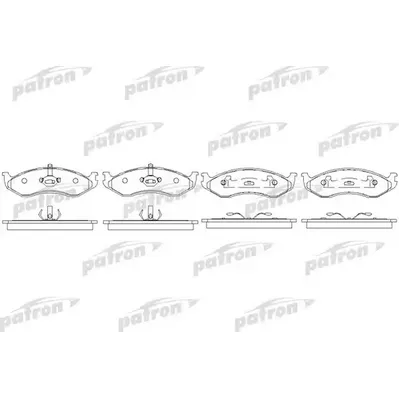 Колодки тормозные дисковые передн JEEP: CHEROKEE 84-, GRAND CHEROKEE I 91-99, PATRON PBP929