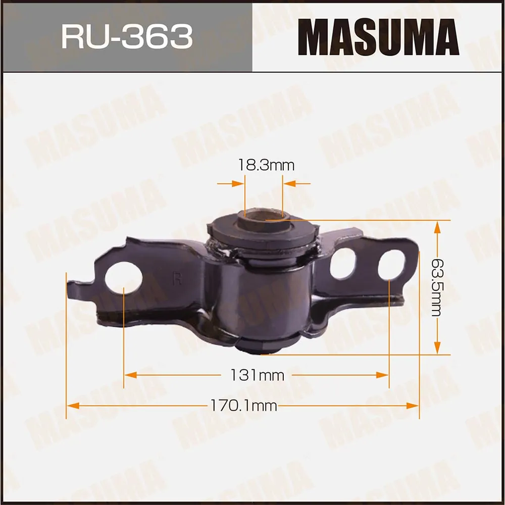 Сайлентблок пер. подв. нижн. рычага R MASUMA RU363
