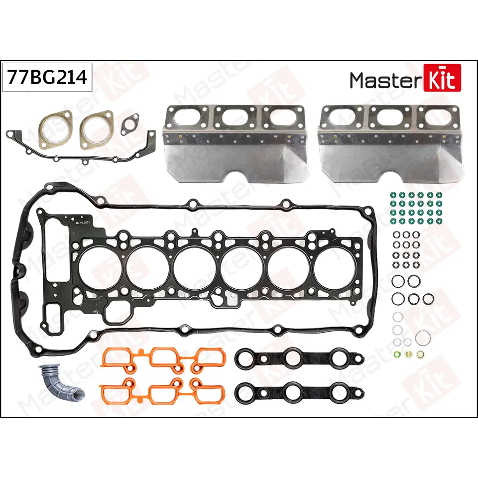 Комплект прокладок ГБЦ BMW M54 B22 (226S1). M52 B25 (256S4). M54 B30 (306S3) MASTERKIT 77BG214