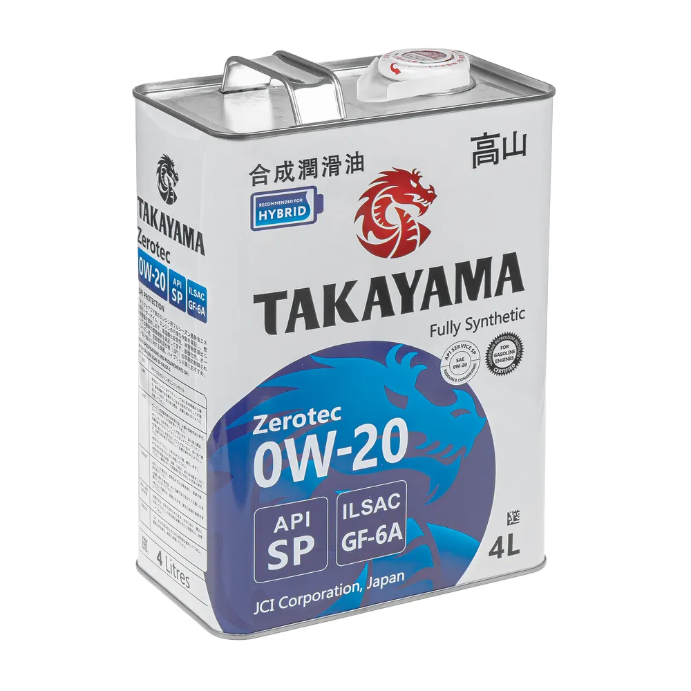 Масло моторное Takayama Zerotec SAE 0W-20 ILSAC GF-6A API SP 4л (металл)