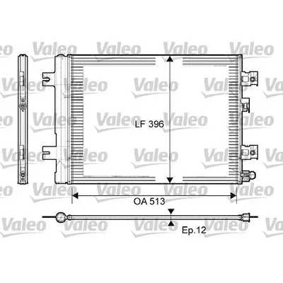 Радиатор кондиционера VALEO 814077