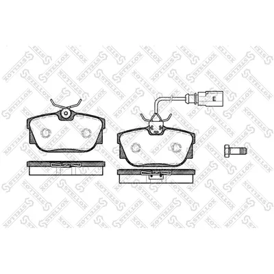 Колодки дисковые з. VW T4 2.5/2.4D 99-03 STELLOX 778001_SX