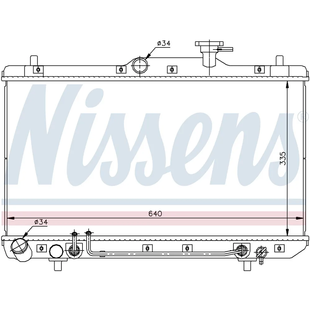 Радиатор основной NISSENS 67023