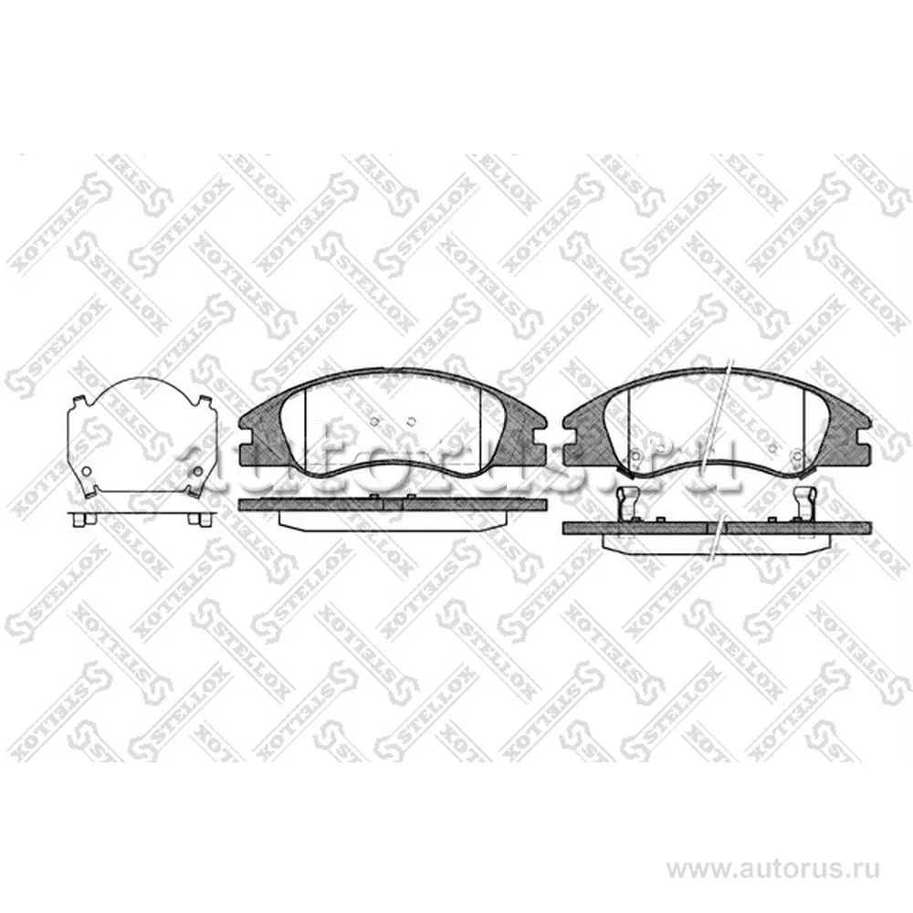 Колодки дисковые п. Kia Cerato 1.6i 16 STELLOX 1145 002-SX