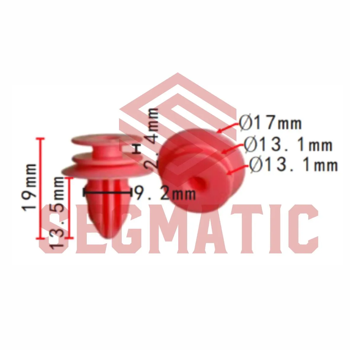 Клипса пластмассовая MERCEDES BENZ SEGMATIC SG70203419