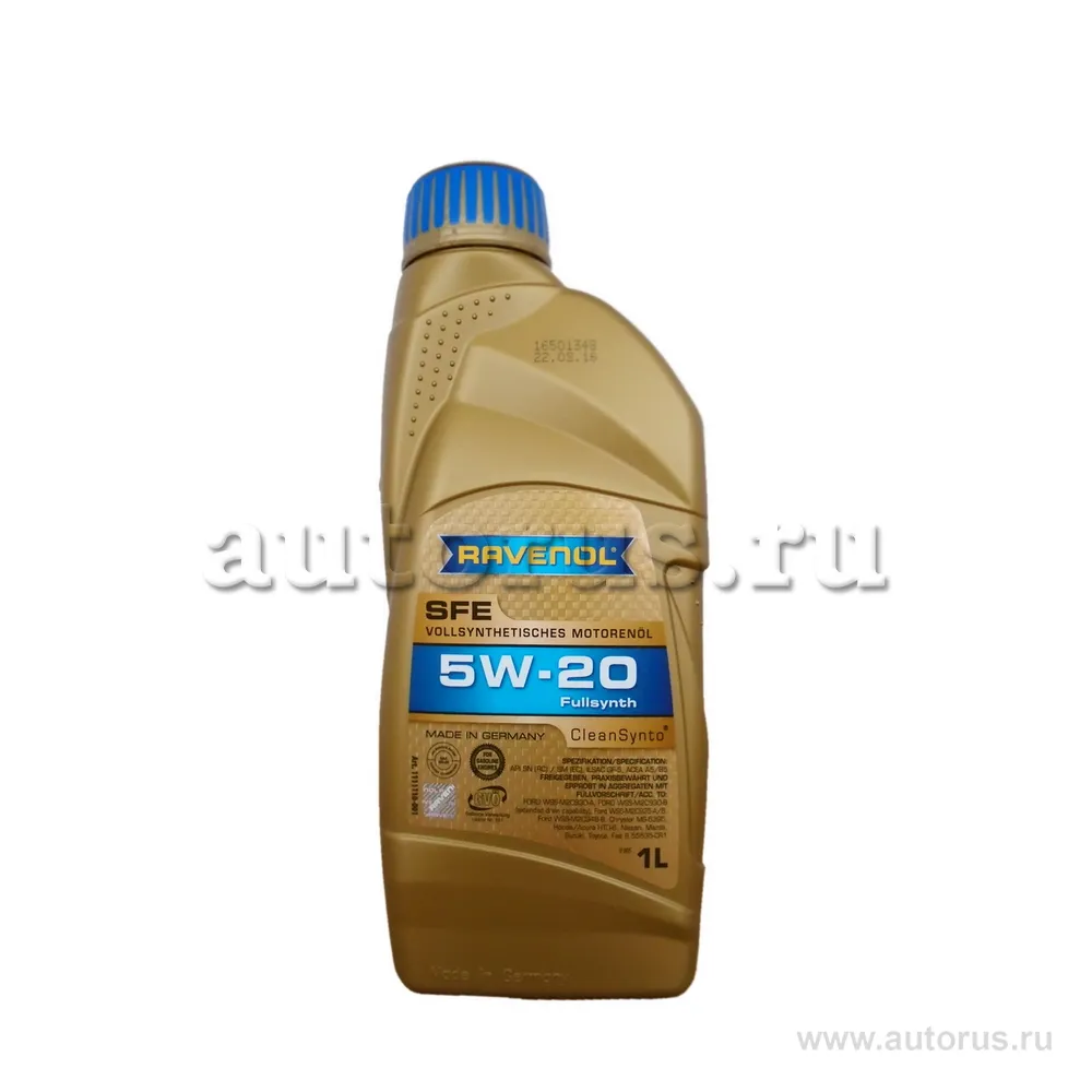 Моторное масло RAVENOL Super Fuel Economy SFE SAE 5W-20 (1л) new 1111110-001 (4014835722514)