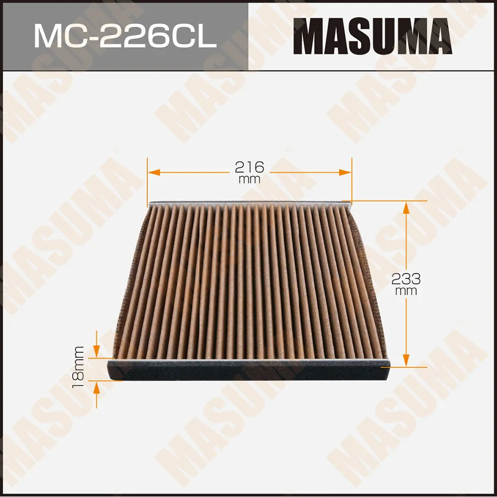 Фильтр салонный (угольный) TOYOTA MARK II MASUMA MC-226CL