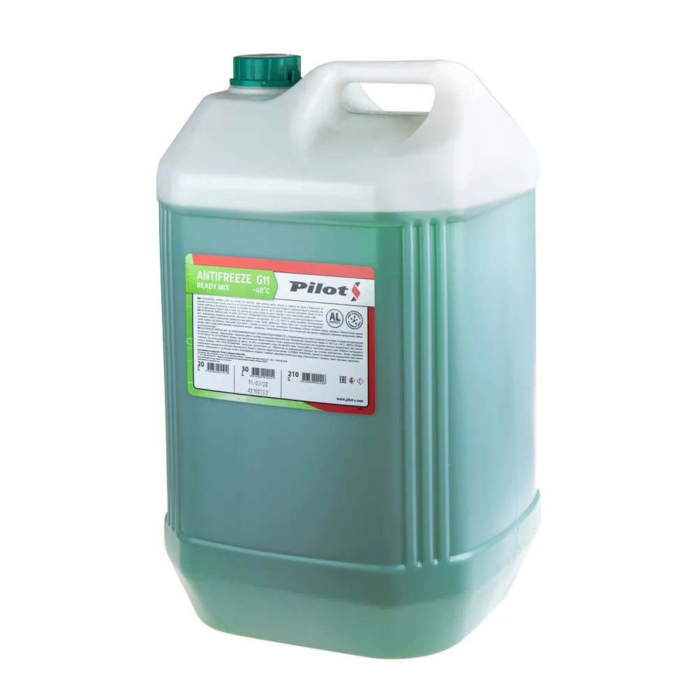 Антифриз PILOTS Green Line 40 G11 готовый -40C зеленый 30 кг 3218