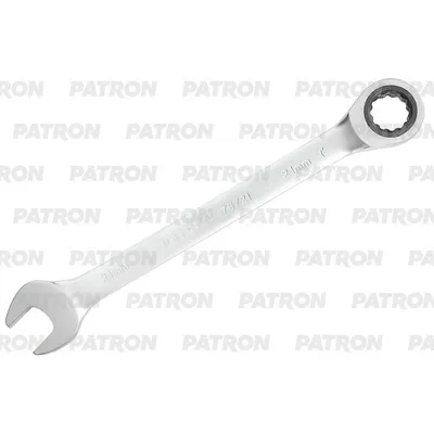 Ключ комбинированный трещоточный, 21 мм PATRON P-75721