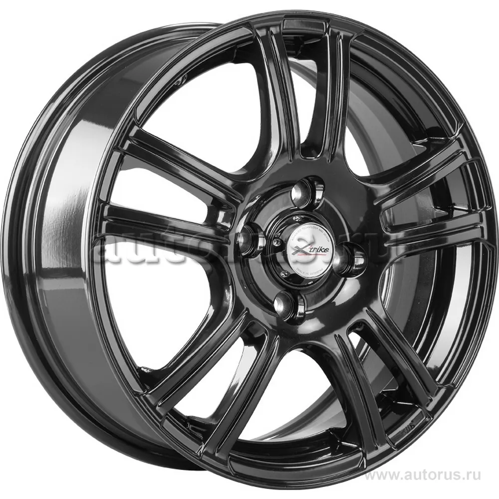 Диск литой R15 6J 4x100/67.1 ET45 X-trike X-105 BK 10190