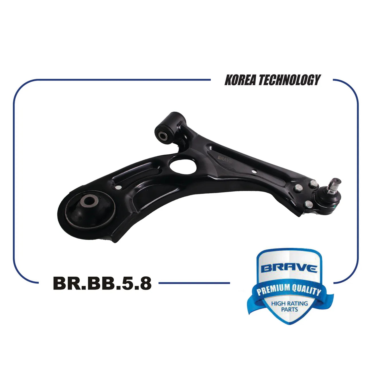 Рычаг подвески R CHEVROLET Aveo T300 11-, Cobalt, в сборе BRAVE BRBB58