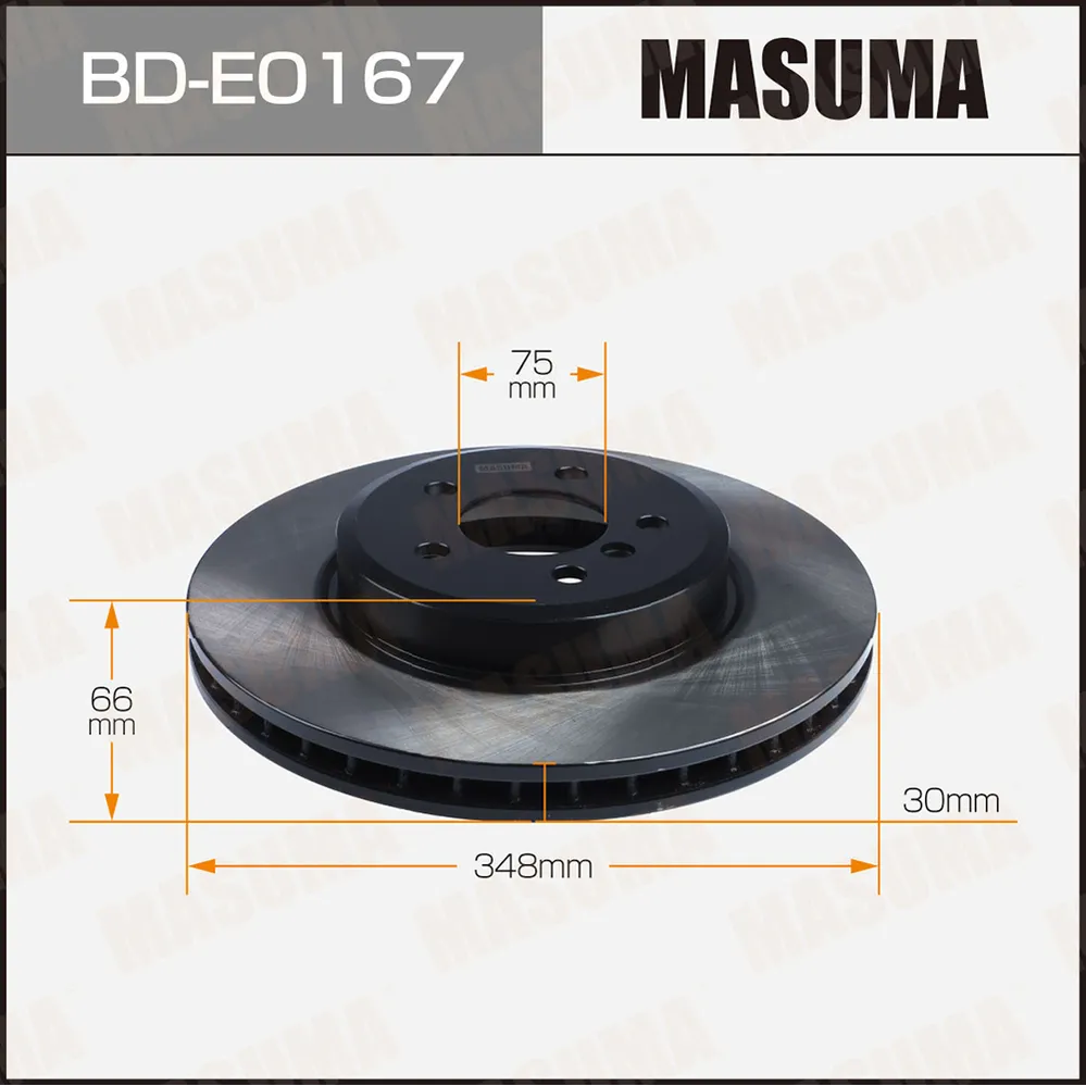 Диск тормозной BMW 5(F11)/6(F13) перед. MASUMA BDE0167