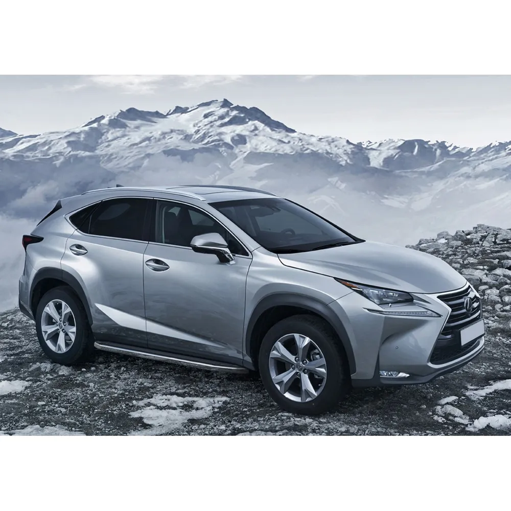 Порог-площадка Premium A173ALP + комплект крепежа, RIVAL, Lexus NX 2014-2017 Lexus NX A173ALP.3202.1