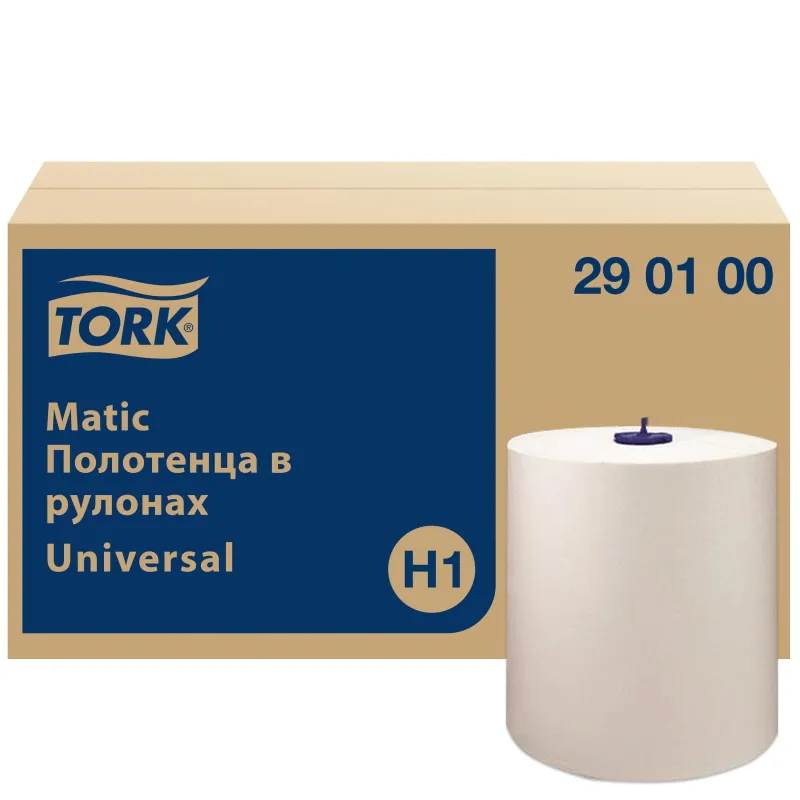 Полотенца бумажные в рулонах 1-сл. Tork Matic 6рул/уп 1613400
