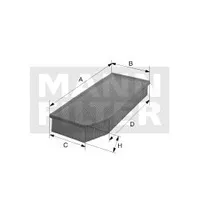 Фильтр воздушный BMW F20F30 2.03.0 15- MANN-FILTER C27045