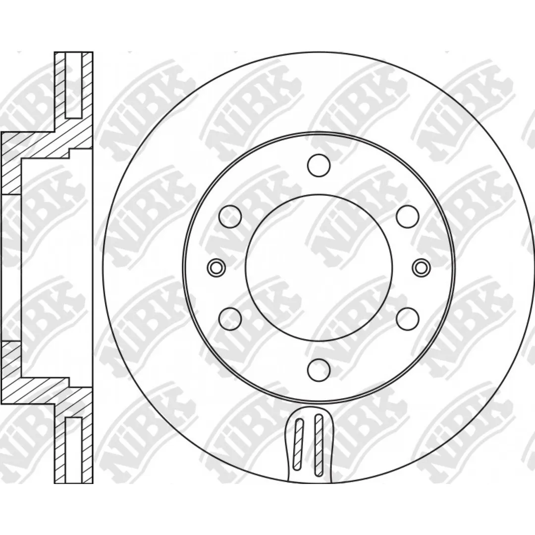 Диски тормозные JAC T6 01.18~ NIBK RN2647
