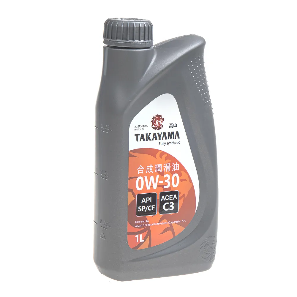 Масло моторное Takayama SAE  0W-30 API SP/CF, ACEA C3 пластик синтетика 1л 322789