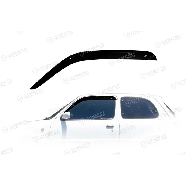Дефлектора на окна Nissan Match 3d (K11) 1992-2002/Micra 3d (K11) 1992-2003 деф.окон Cobra Tuning N12592