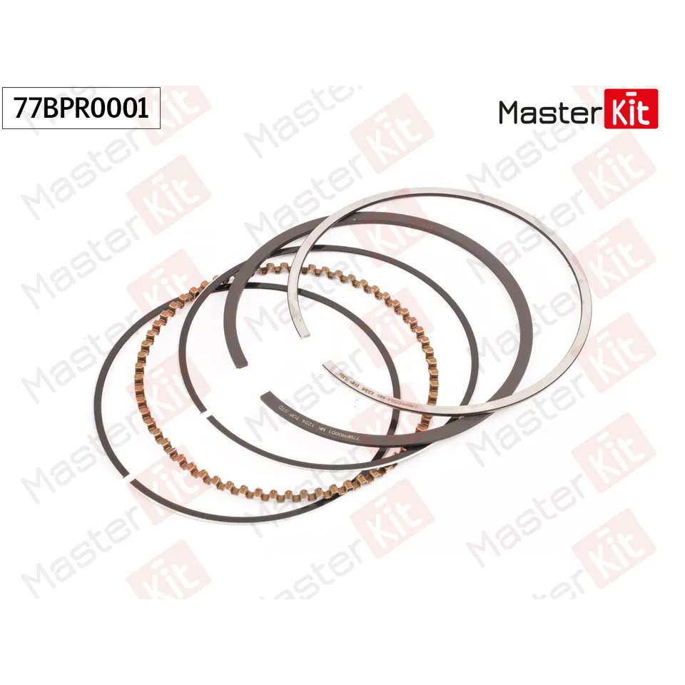 Кольца поршневые (к-т на 1 поршень) (STD) CHEVROLET LXT MASTERKIT 77BPR0001