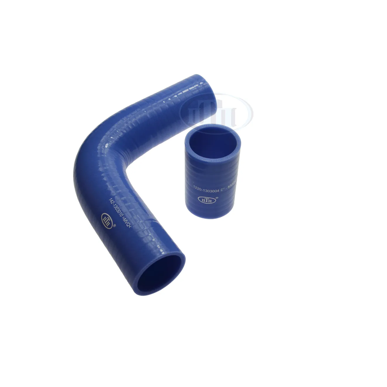 РК Патрубков радиатора к трактору МТЗ-1221 (к-т 2 шт.) синий MVQ ПТП ПТП64 PTP029421
