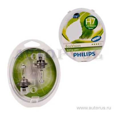 Лампа 12V H7 55W PHILIPS EcoVision 2 шт. DUOBOX 12972 ECO