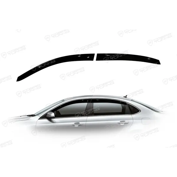 Дефлектора на окна Brilliance H530 2011EuroStandard деф.окон Cobra Tuning BE30311