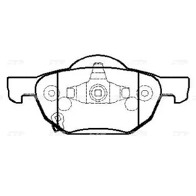 Колодки тормозные HONDA Accord 2003 ~ 2008 CTR GK0384