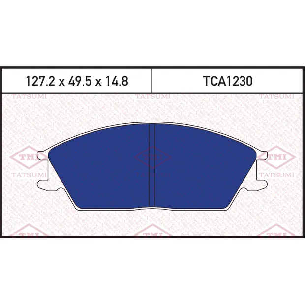 Колодки тормозные дисковые передние HYUNDAI Accent (Tagaz)/Getz/Pony 99-> TATSUMI TCA1230