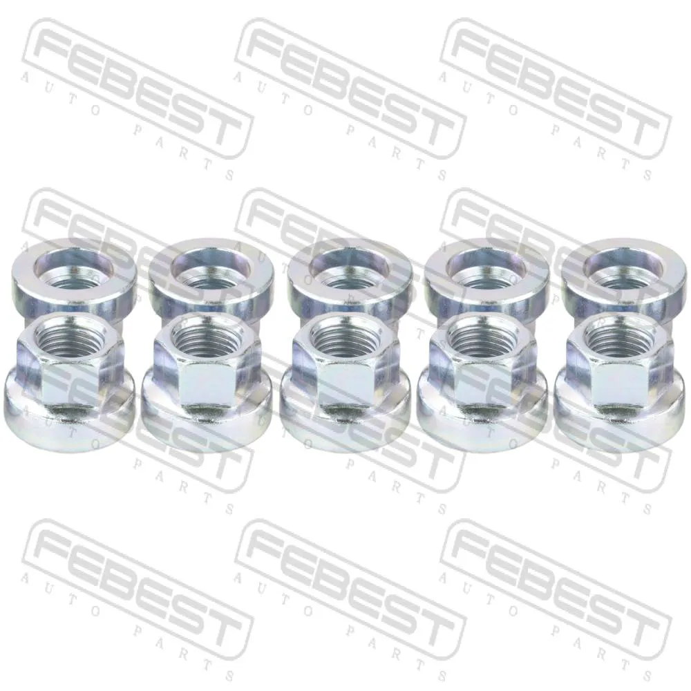 Гайка (10 шт. в упаковке) MITSUBISHI PAJERO/MONTERO V80,90# 2006.09-2021.03 FEBEST 0431-003-PCS10