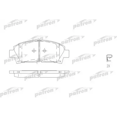 Колодки тормозные дисковые передн TOYOTA: AVENSIS 99-03, AVENSIS Liftback 99- PATRON PBP928
