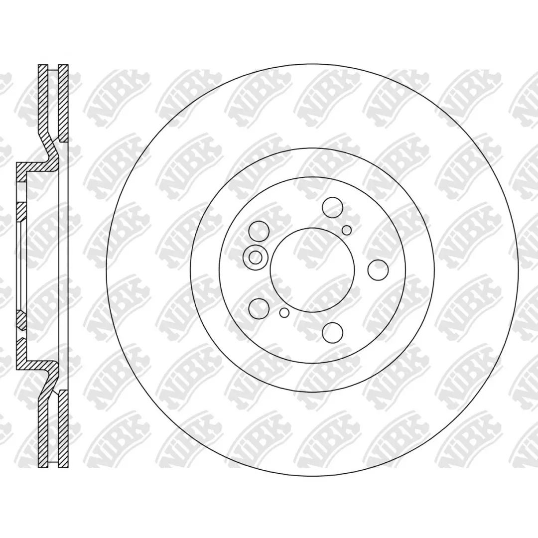 Диски тормозные перфорированные для JOLION NIBK RN2327DSET