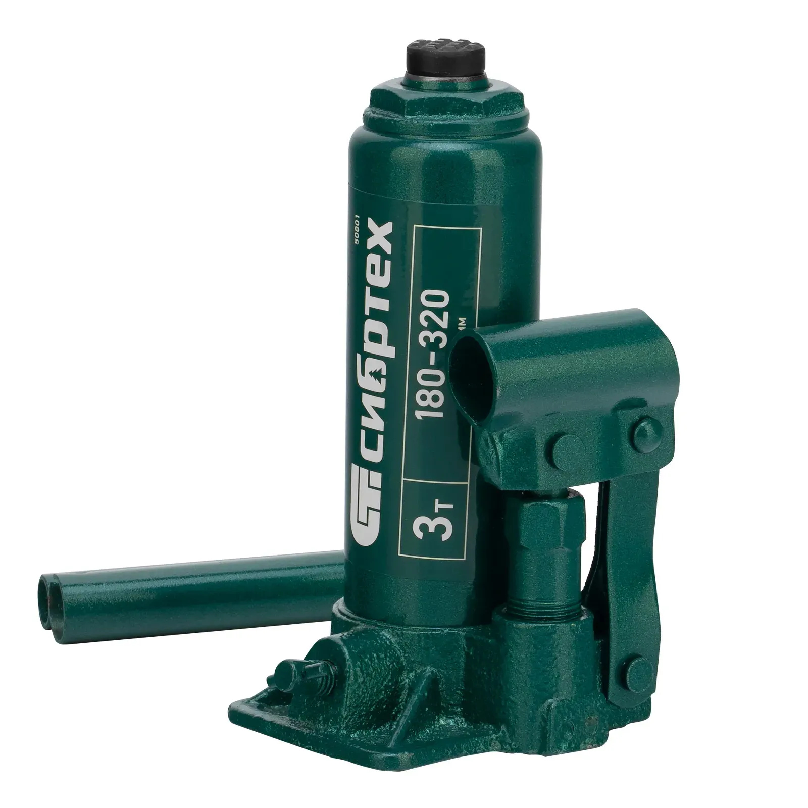 Домкрат гидравлический бутылочный, 3 т, 180-320 мм СИБРТЕХ 50801