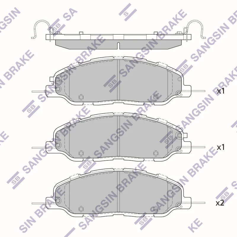 Колодки тормозные FORD Mustang GT SANGSIN BRAKE SP4305