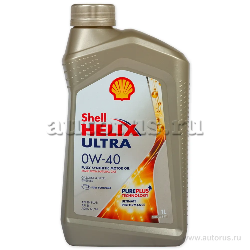 Масло моторное SHELL Helix Ultra SN+ 0W-40 синтетическое 1 л 550051577