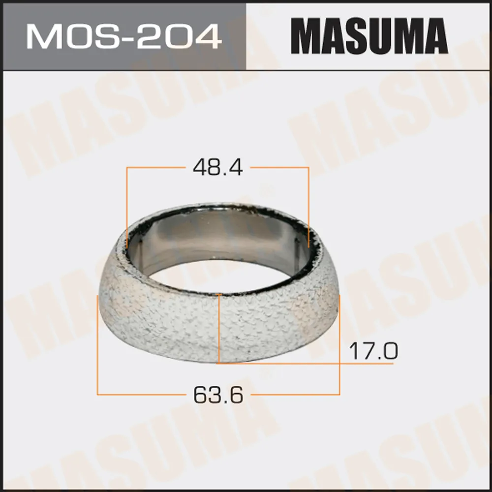 Кольцо глушителя 48.4 x 63.6 MASUMA MOS-204