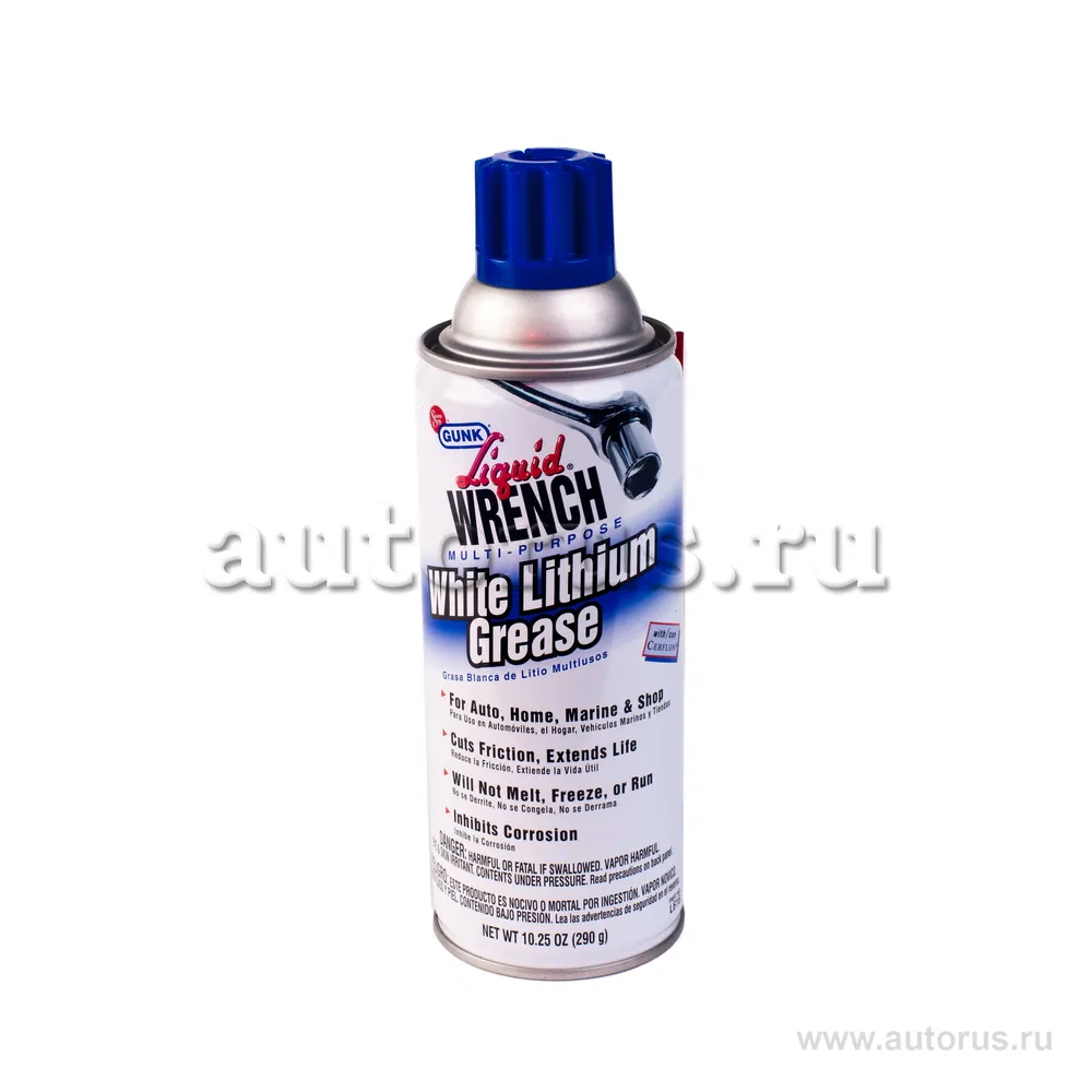Смазка литиевая белая gunk 290 г аэрозоль