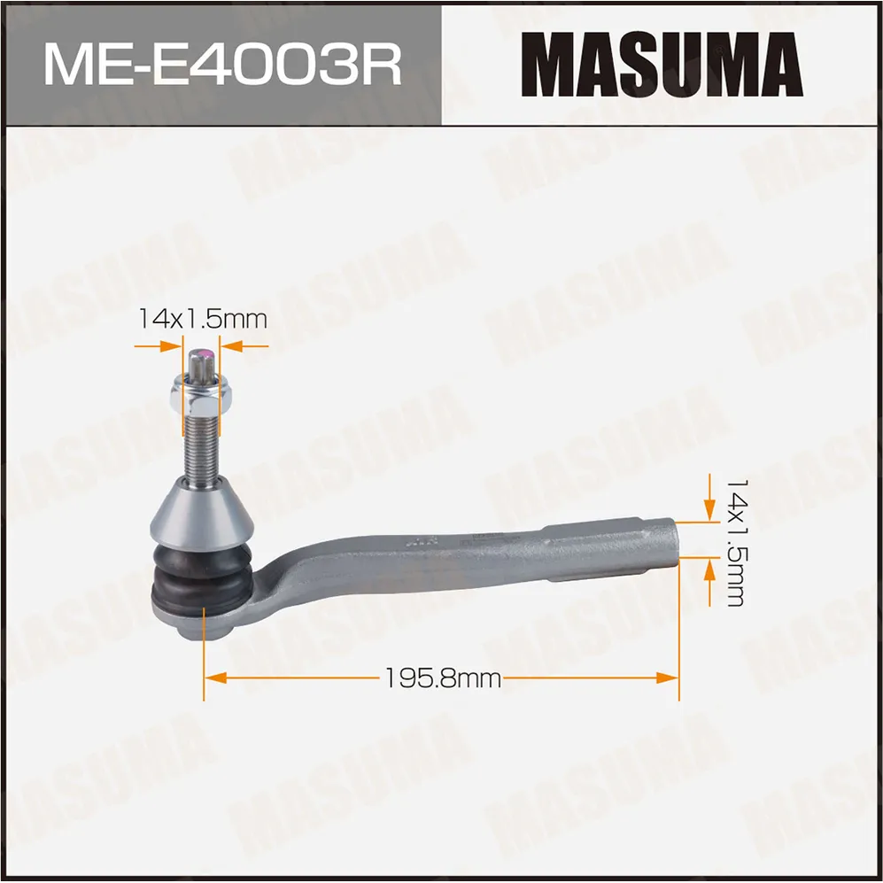 Наконечник рулевой тяги R MASUMA ME-E4003R